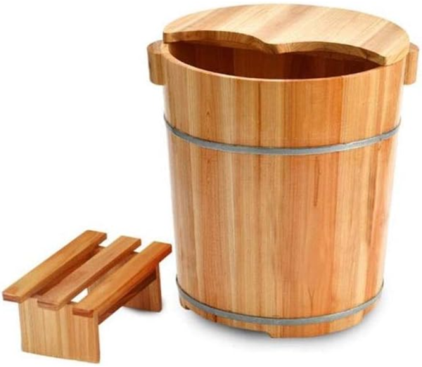Wooden Barrel Foot Spa